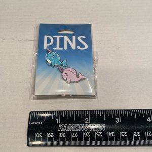 NWT & Vintage Narwhal Pins Set